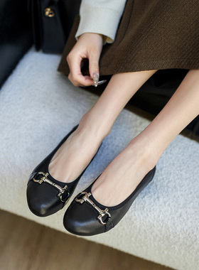 柔软宽楦 KUFENBERG5955春夏新款女鞋软皮软底松紧口粗跟单鞋