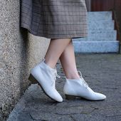 秋冬新款 特价 低跟短靴女 KUFENBERG 7293 真心好穿 宽楦软底