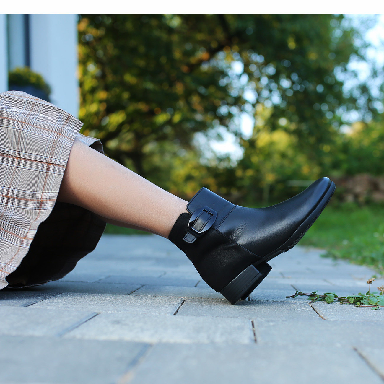 GABORH版深度加宽气垫软底低跟靴