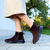 羊毛里保暖舒适防滑坡跟厚底 德国KUFENBERG7935 真皮宽楦雪地靴