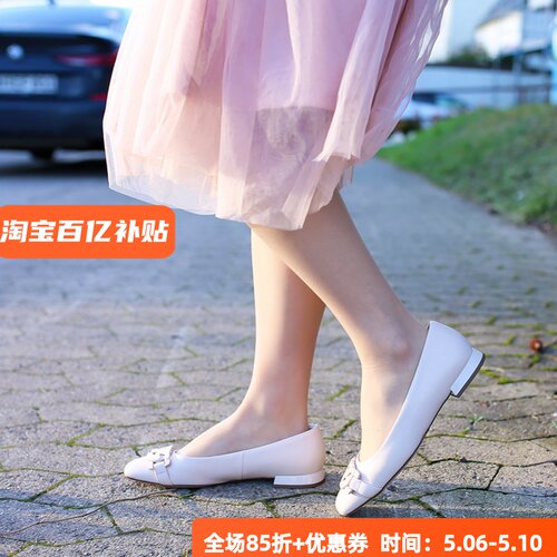 HOGL低跟女鞋里外全皮舒适好走