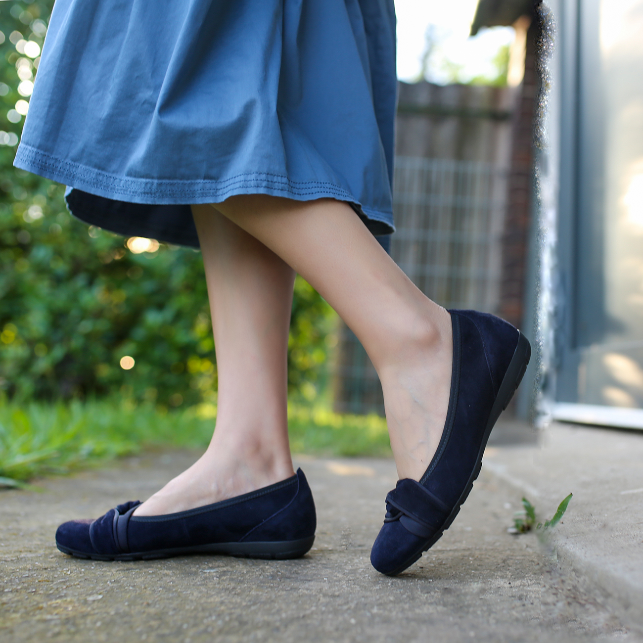 GABOR低跟平底鞋软底软垫芭蕾鞋