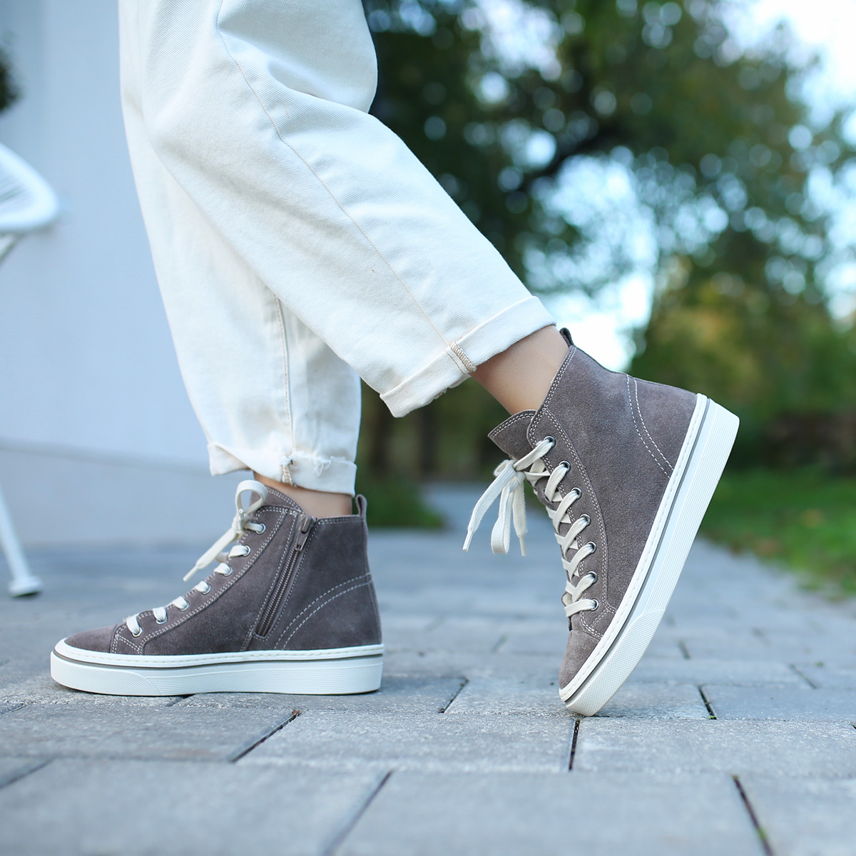 GABOR平底增高底防滑保暖短靴