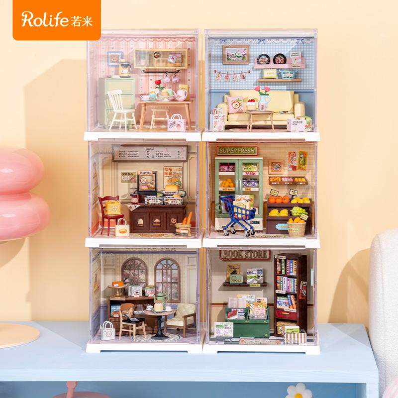 手工制作小屋diy 仿真房子拼装模型屋玩具创意圣诞节礼物女友生日