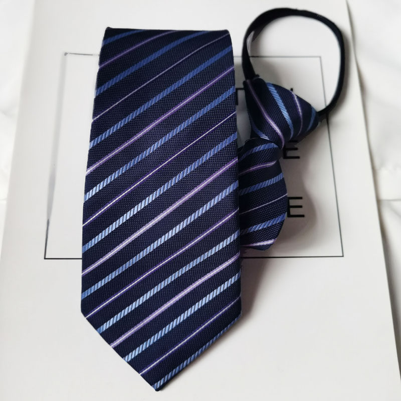 男士职业银行免打领带拉链条纹,服饰配件/皮带/帽子/围巾,领带,淘宝优惠券,粉丝福利购,淘宝优惠卷