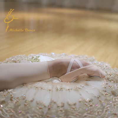 MichelleDance独家定制精美出口品质芭蕾软鞋练功鞋 新款弹力！
