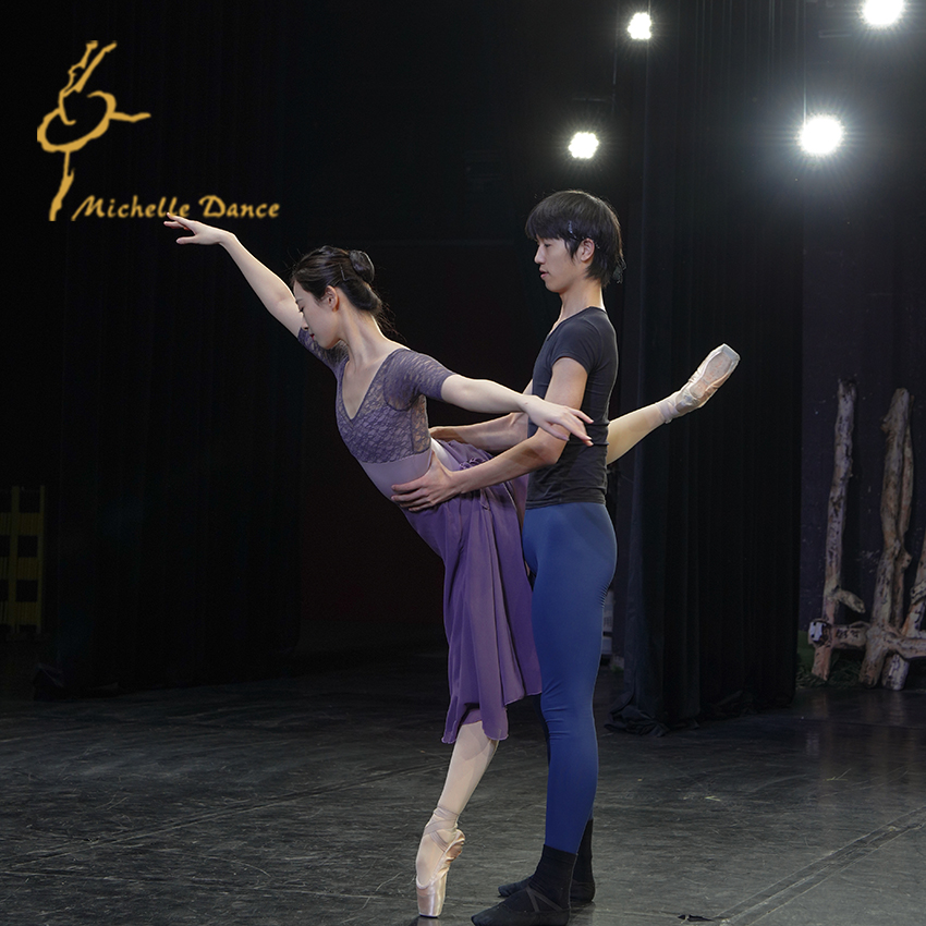 Michelle Dance 芭蕾教师裙性格舞代表性裙双面长款/短款黑色紫色