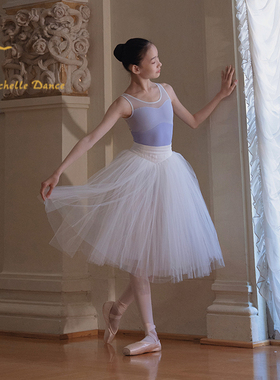 Michelle Dance后背蝴蝶结拼色背心专业芭蕾连体服少女款 特价