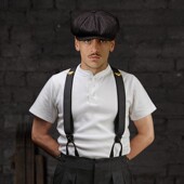 亨利衫 美式 复古重磅阿美咔叽纯棉短袖 圆领流行硬汉白T恤男夏舒适