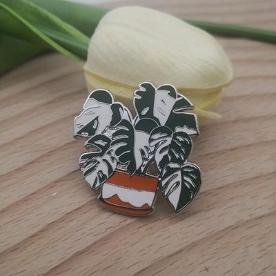 植物别针龟背竹珐琅别针蓬莱蕉铁丝兰穿孔喜林芋金属徽章