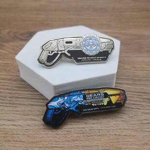 游戏别针战争机器5Gears of War纳许霰弹枪周边收藏金属徽章