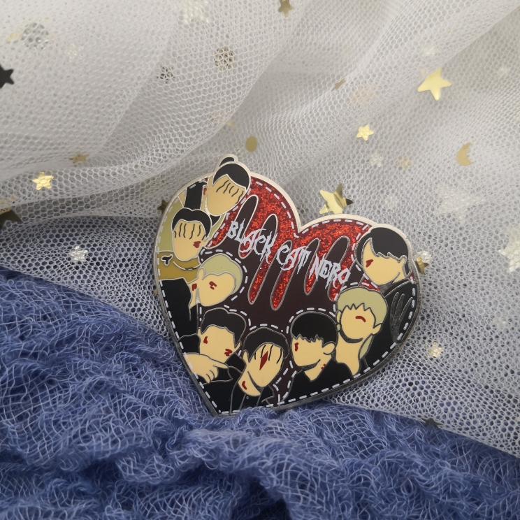 Ateez男团不朽de名曲黑猫 Nero专辑金属徽章