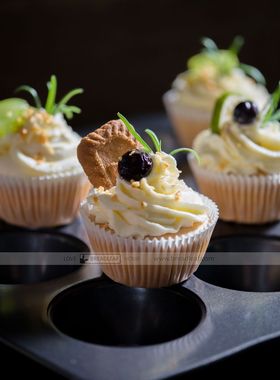 华福不粘涂层 9连马芬模 纸杯蛋糕模麦芬蛋糕模具 油力士不粘纸托