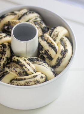 白色不粘6英寸烟囱面包模蛋糕模  配套垫片圆模烤箱烘焙模具 重钢