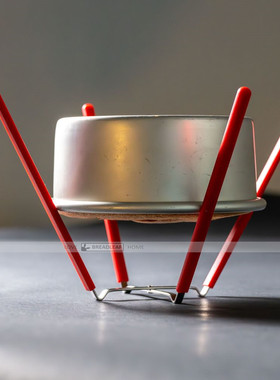 四爪戚风蛋糕倒扣冷却架 6英寸8英寸硅胶折叠蛋糕晾凉架