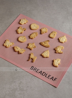 粉红饼干平整垫 饼干烤垫 镂空网格 食品级硅胶垫 糖霜饼干用