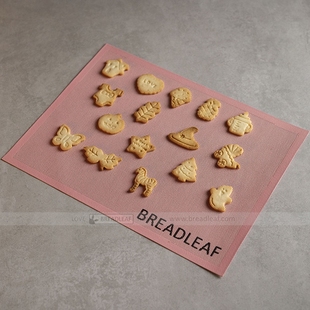 粉红饼干平整垫 饼干烤垫 镂空网格 食品级硅胶垫 糖霜饼干用