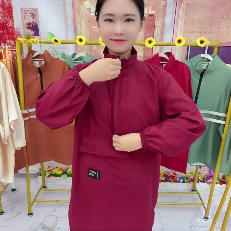 罩衣围裙厨房家用2025新款防油防水高级感年轻款做饭围裙女高颜值