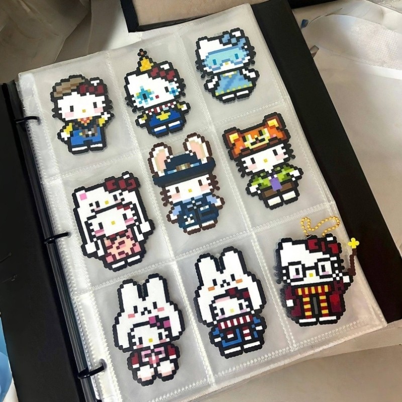 【拼豆收纳新方式get】拼豆成品透明收纳册四九宫格收纳本收纳盒,收纳整理,卡片收纳盒/册,淘宝优惠券,粉丝福利购,淘宝优惠卷