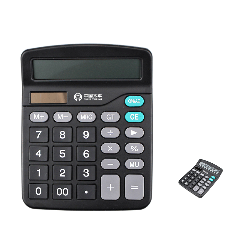 이벤트 비즈니스 사무실 및 고객을 위한 작은 선물용 로고 인쇄가 가능한 맞춤형 태양열 계산기