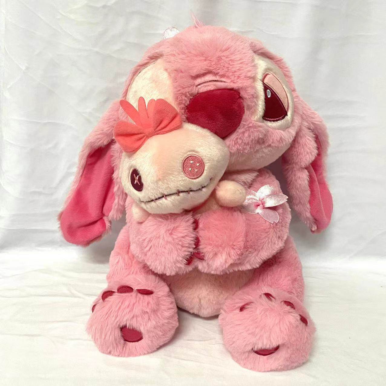 限定粉色樱花系列史迪奇毛绒可爱玩偶女孩生日礼物