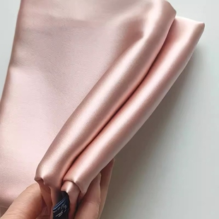 轻奢马卡龙色素色双面真丝枕套100桑蚕丝单只 HANLU超重磅32姆