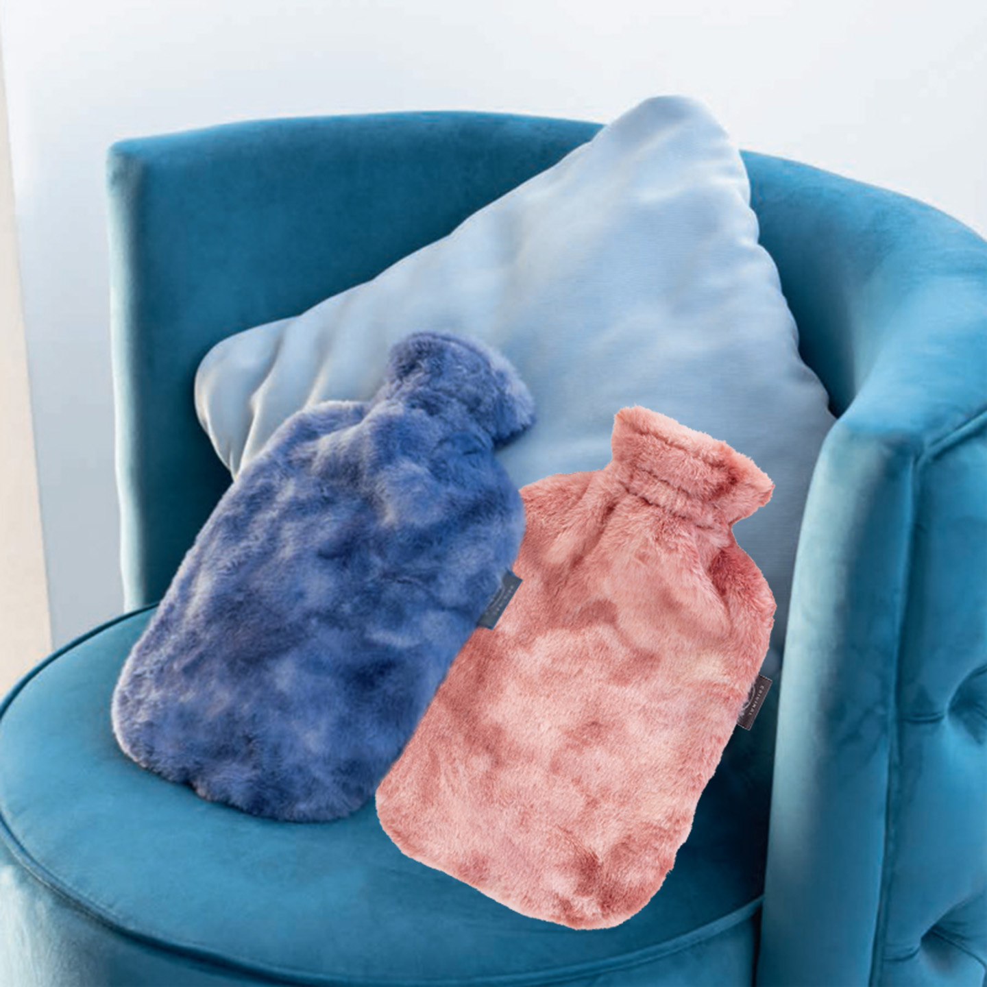 新品德国进口 Fashy 原装毛绒外套大号热水袋冲水暖宫暖水袋67435