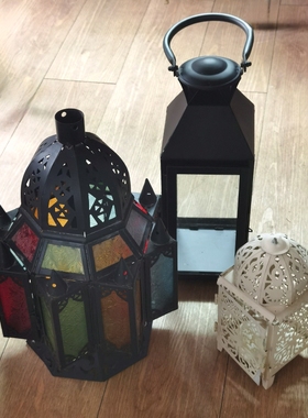 欧式花园清仓西餐厅做旧鸟笼风灯托盘地中海美式乡村软装摆件