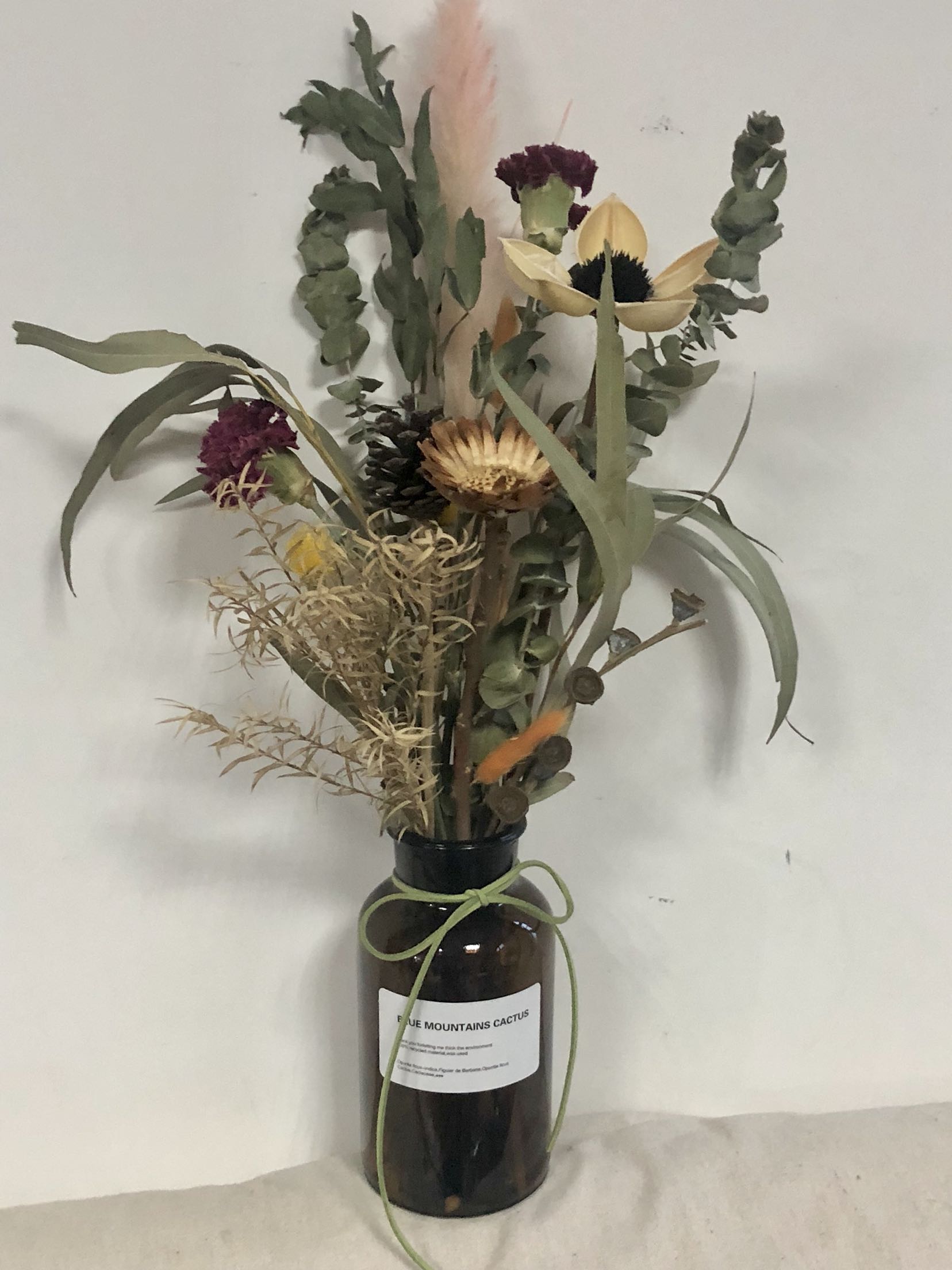 静谧时光南非尤加利餐厅大号干花