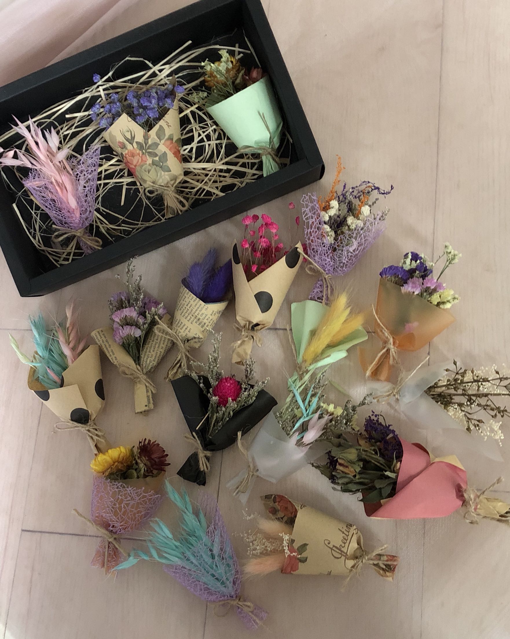 迷你拍摄商务指尖狗尾草邹菊干花
