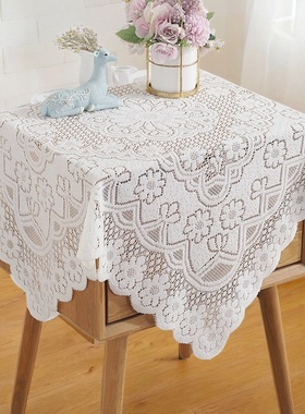 实拍盖布欧式电视机冰箱双开门微波炉床头柜盖巾套防尘罩多用方巾