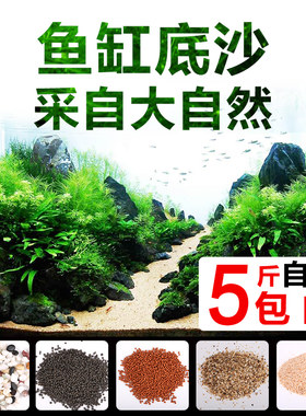 水草底沙鱼缸造景天然沙三湖底沙