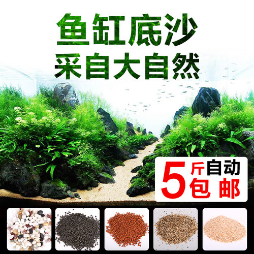 水草底沙鱼缸造景天然沙三湖底沙