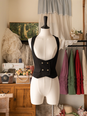 森林衣橱原创春秋复古马甲百搭