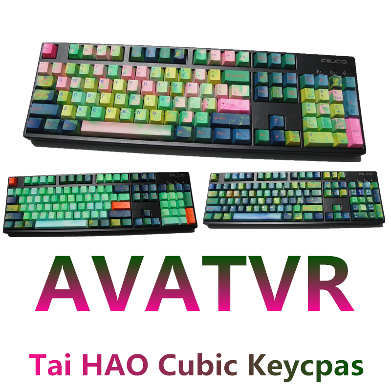 太豪cubic阿凡达机械键盘二色成型键帽cherry/gh60/filco/leopold
