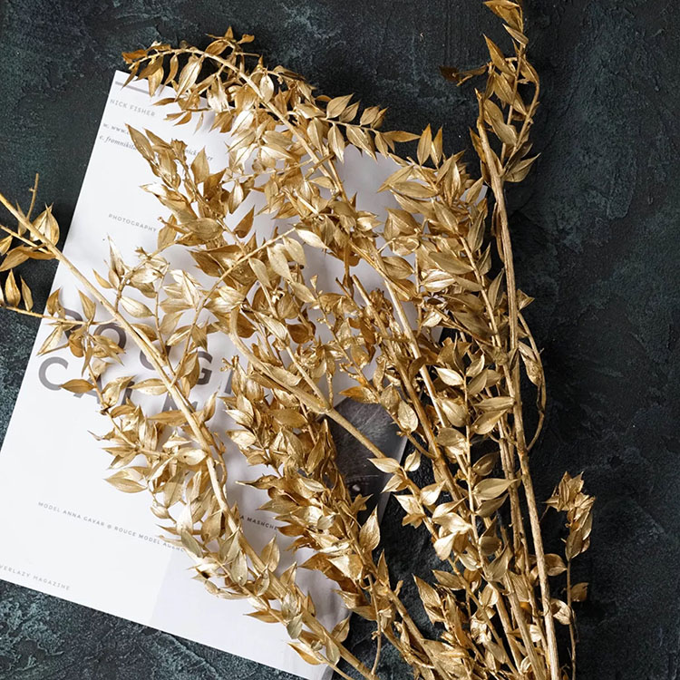 金银富贵叶装饰摆玻璃罩摆台