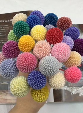 生花黄金球棒棒糖diy玻璃罩车挂