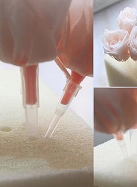 固定器塑料花托花掌柜永生花DIY