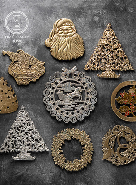 6.21新n组复古黄铜隔热垫旧物