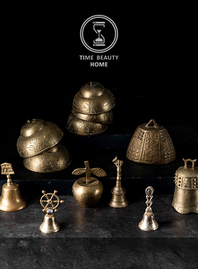 欧美黄铜手持软装西洋古董