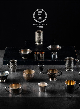 镀银杯子杯托美式法式