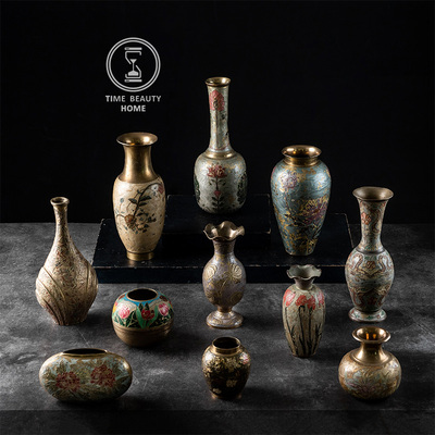 古董复古花瓶装饰摆件软装