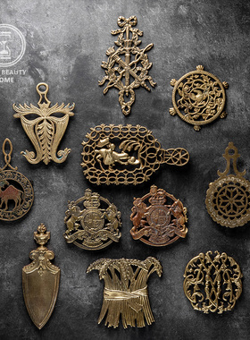 8.22新t组欧美复古隔热垫黄铜