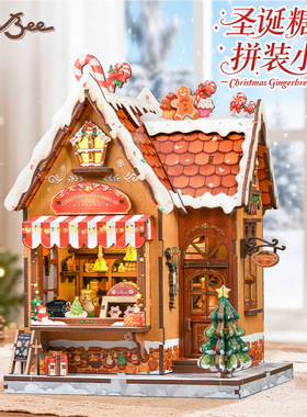 CuteBee圣诞糖霜微缩模型摆件