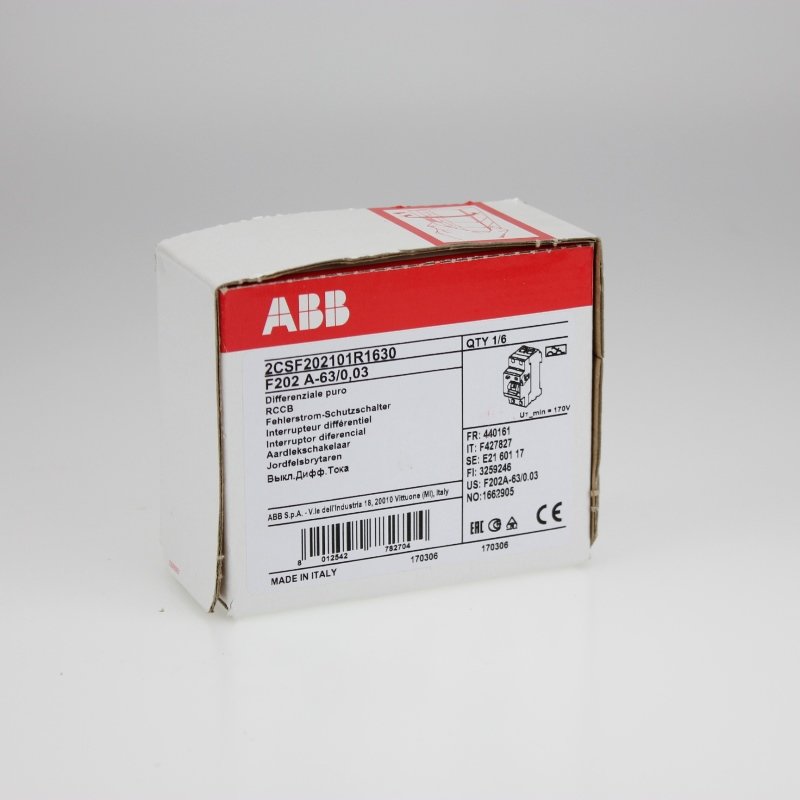 abb 电磁式剩余电流保护器 f202a-63/0.询价