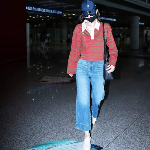 法国通勤四季款棉牛仔裤