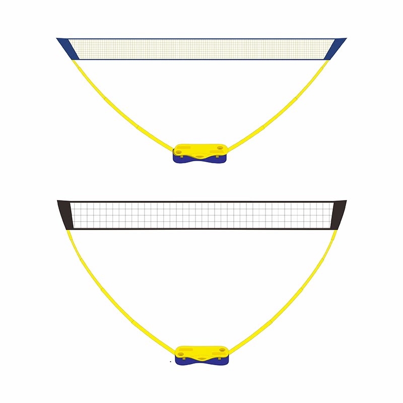 便携式气排球沙排网架 中考训练 4m排球网柱户外移动羽毛球网套装