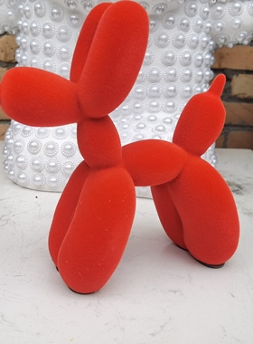 植绒气球狗杰夫昆斯JeffKoons桌面摆件雕塑客厅潮流饰品潮流潮玩