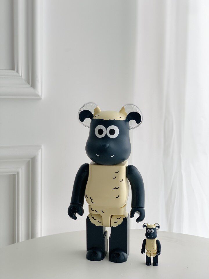 bearbrick小羊肖恩400% 100% 潮玩家居摆件饰品儿童卡通房间可爱
