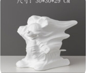 米奇雕塑人影潮流ins风摆件